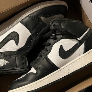 Jordan Black and White Sneakers